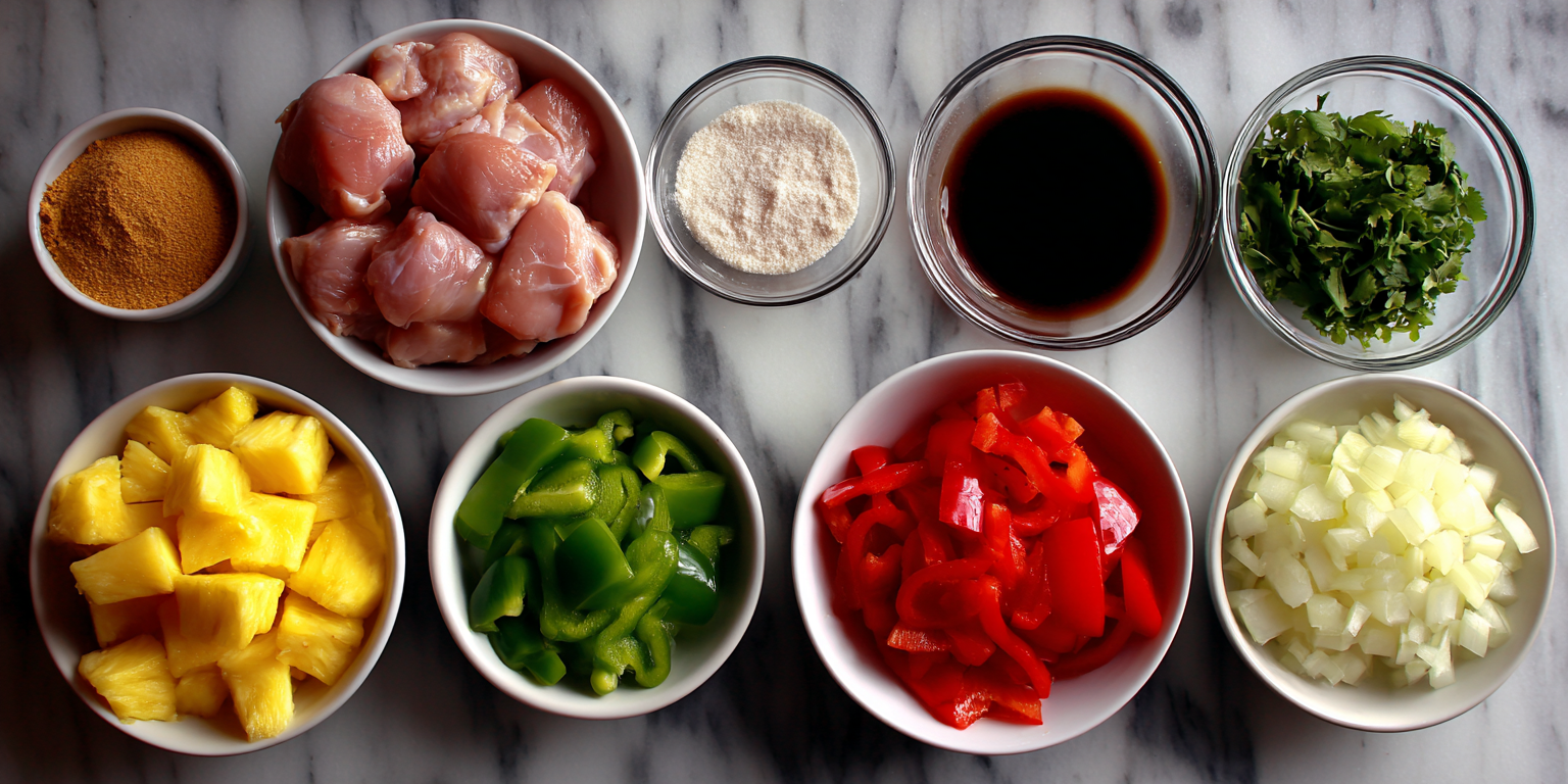 Slow Cooker Pineapple Chicken Tropical Island Sweet Treat served warm with cozy spices