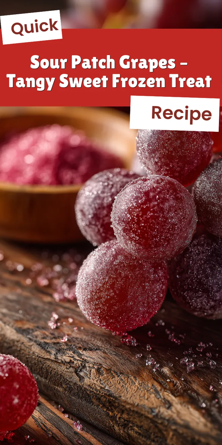 Sour Patch Grapes – Tangy Sweet Frozen Treat served warm with cozy spices