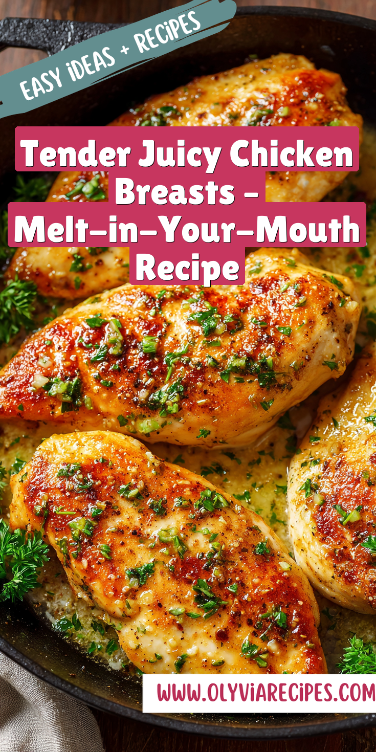 Tender Juicy Chicken Breasts – Melt-in-Your-Mouth Recipe served warm with cozy spices