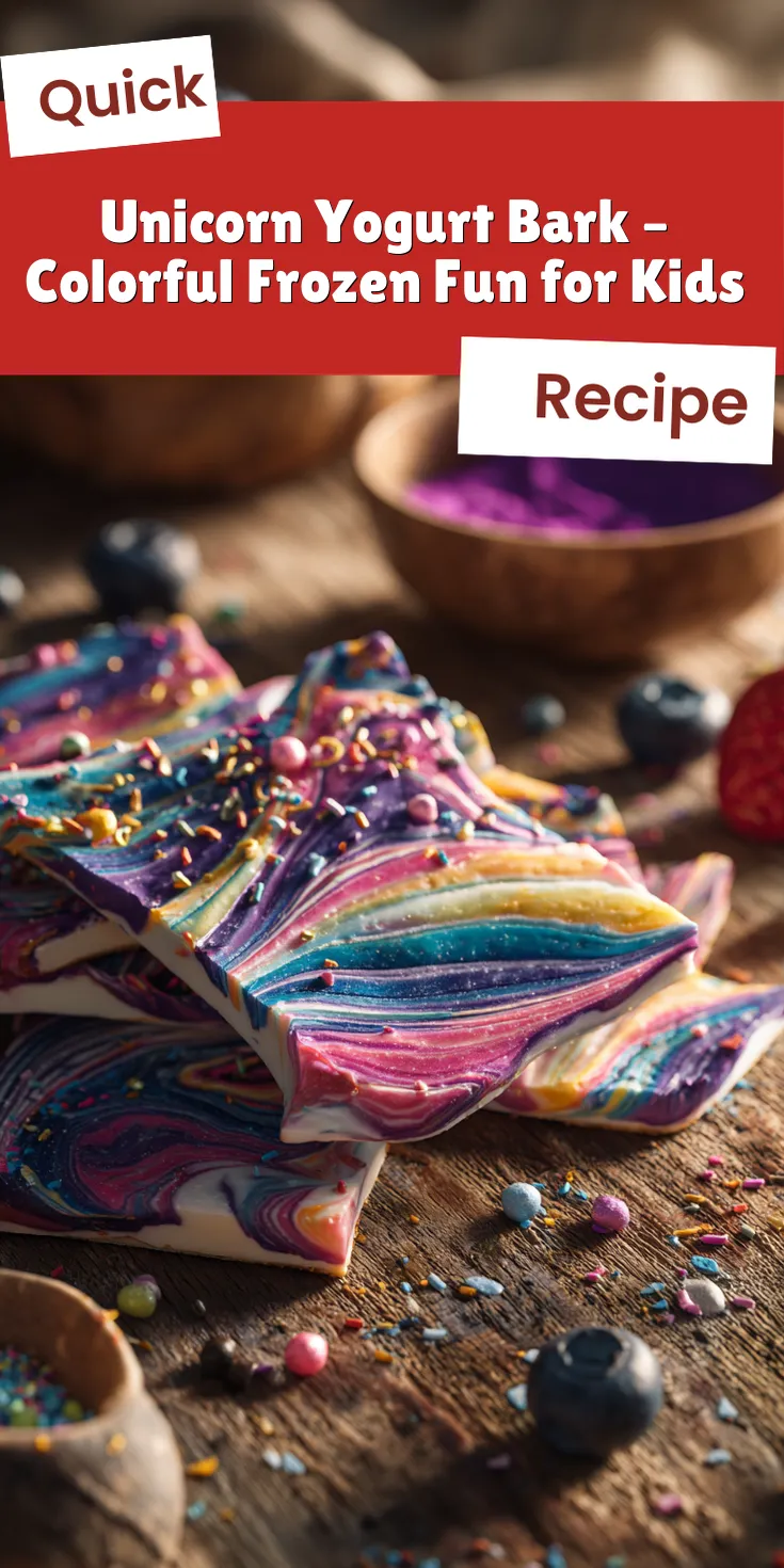 Unicorn Yogurt Bark – Colorful Frozen Fun for Kids served warm with cozy spices