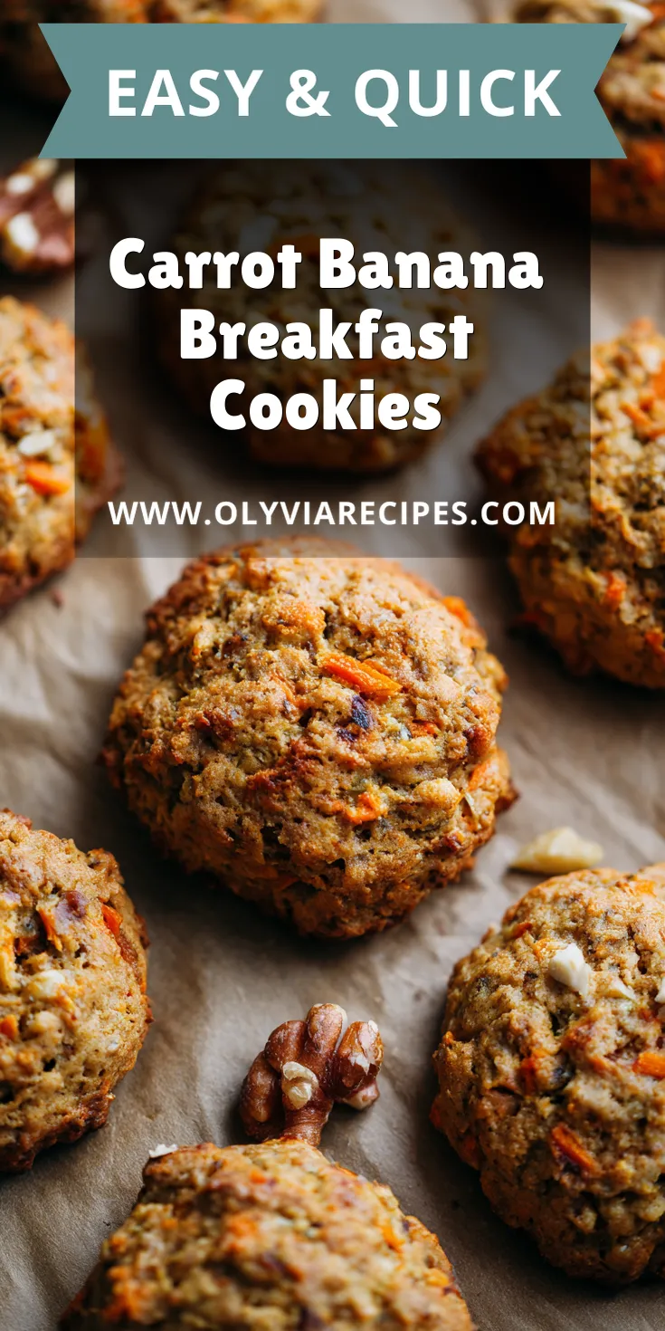 Carrot Banana Breakfast Cookies served warm with cozy spices