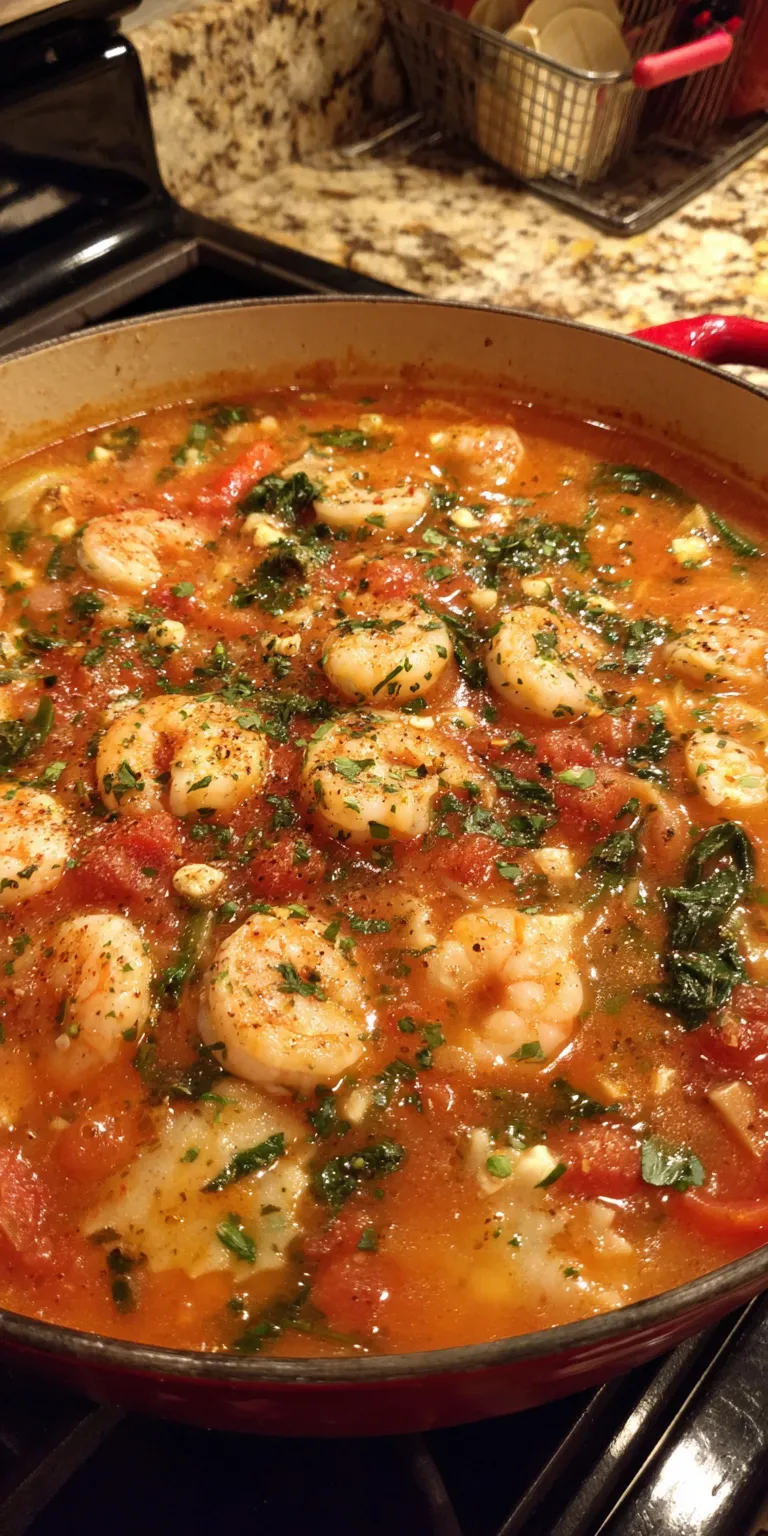 Creamy Seafood Shrimp Lasagna Soup Recipe served warm with cozy spices