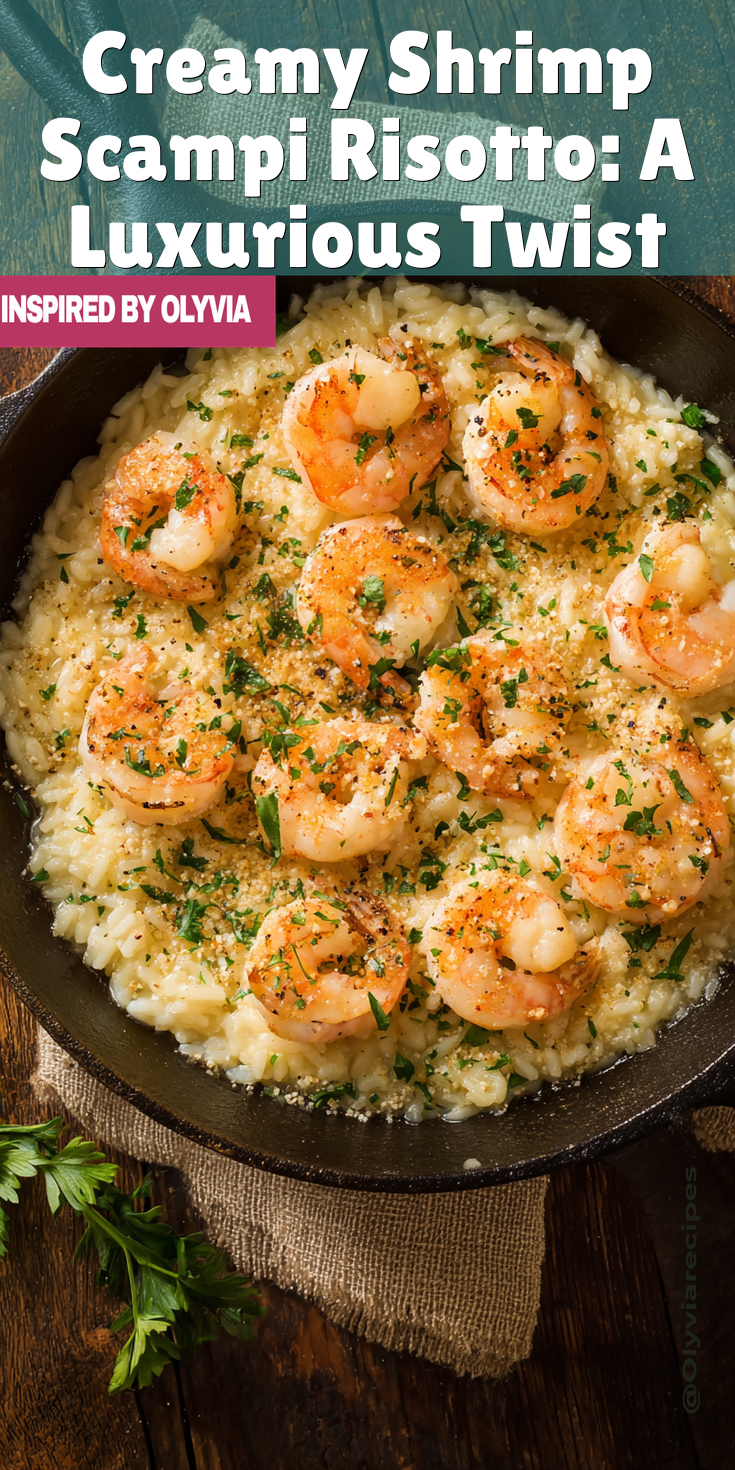 Creamy Shrimp Scampi Risotto: A Luxurious Twist served warm with cozy spices