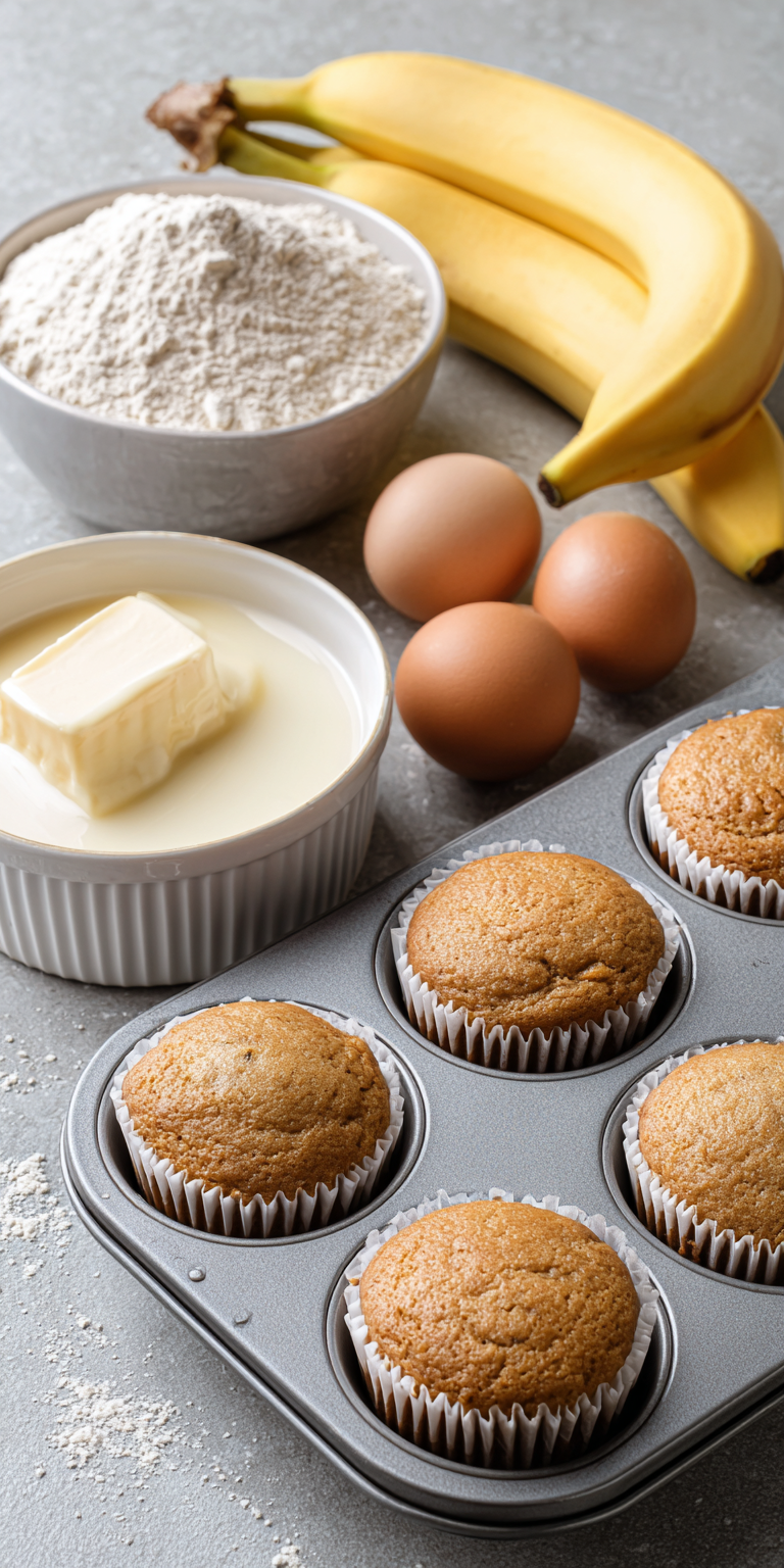 Easy Vanilla Glazed Banana Muffins Recipe served warm with cozy spices