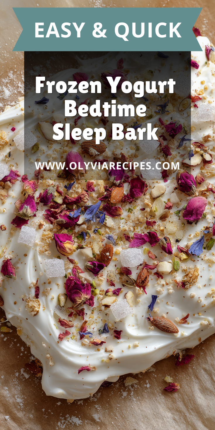 Frozen Yogurt Bedtime Sleep Bark served warm with cozy spices