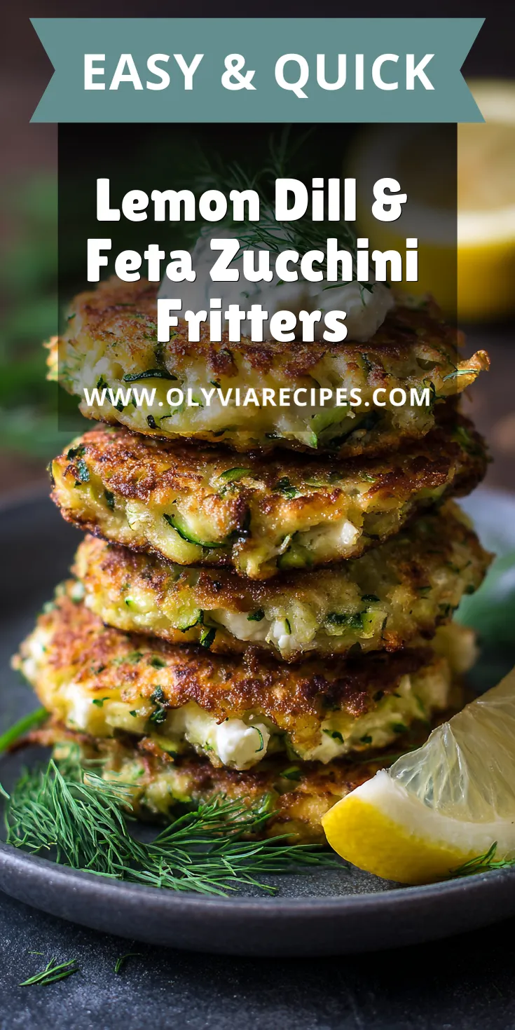 Lemon Dill & Feta Zucchini Fritters served warm with cozy spices