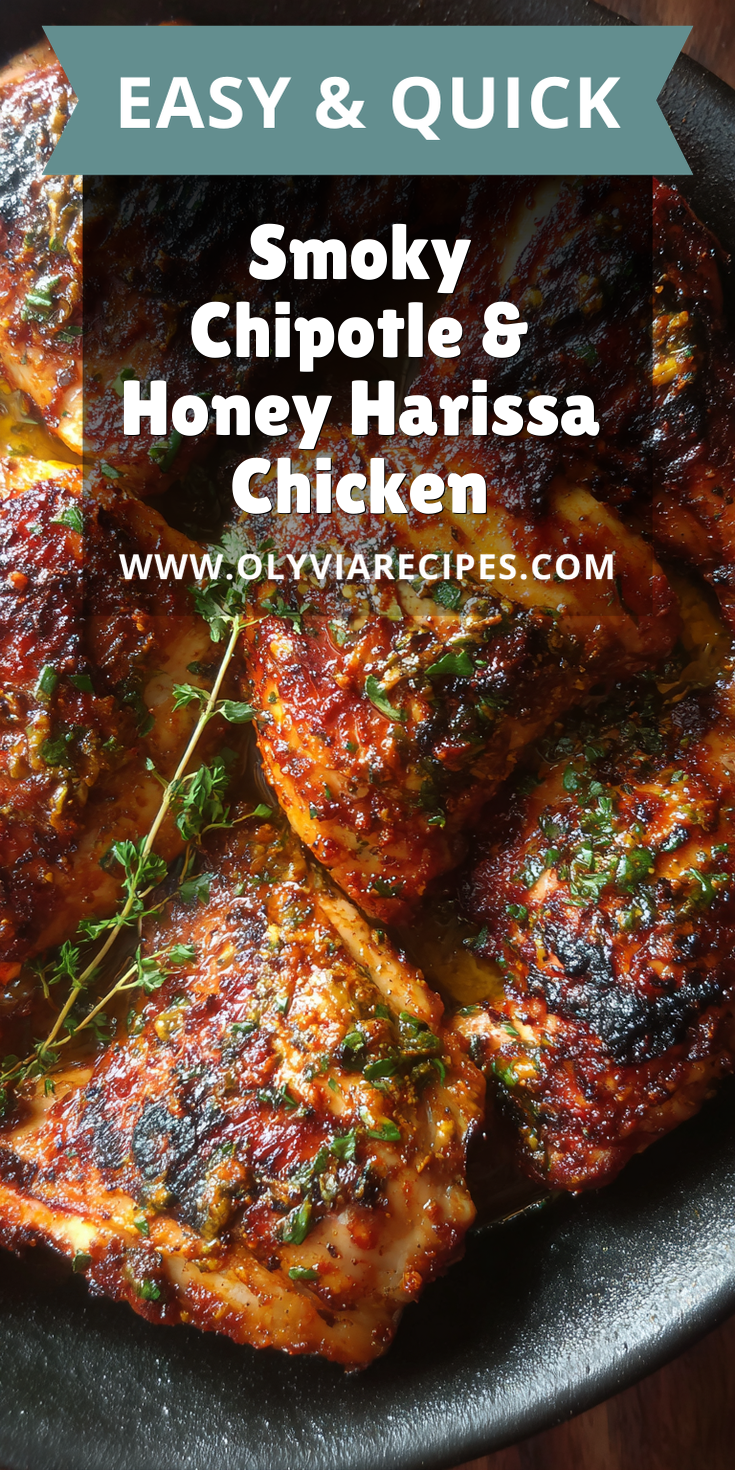 Smoky Chipotle & Honey Harissa Chicken served warm with cozy spices