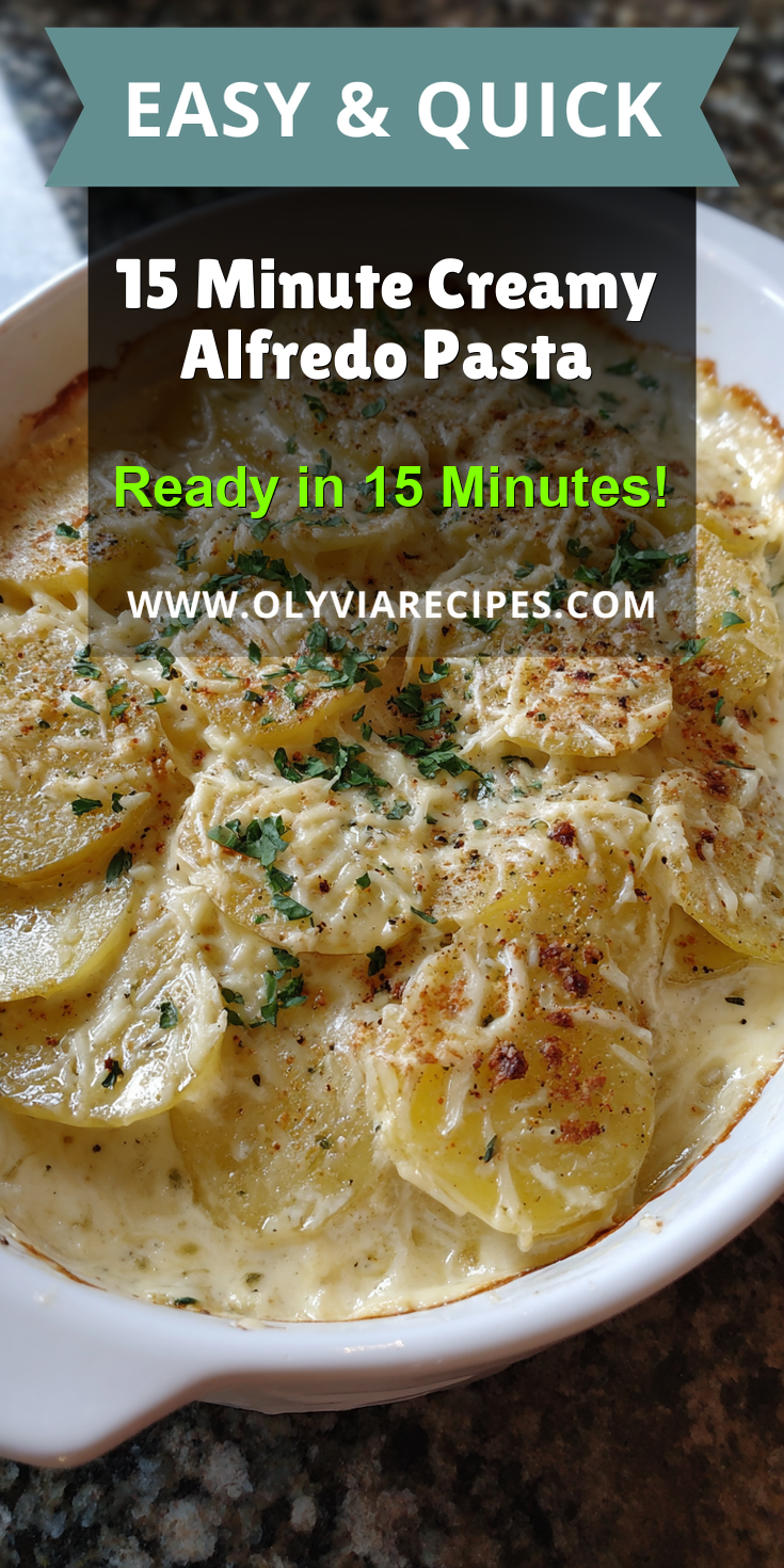 15 Minute Creamy Alfredo Pasta served warm with cozy spices