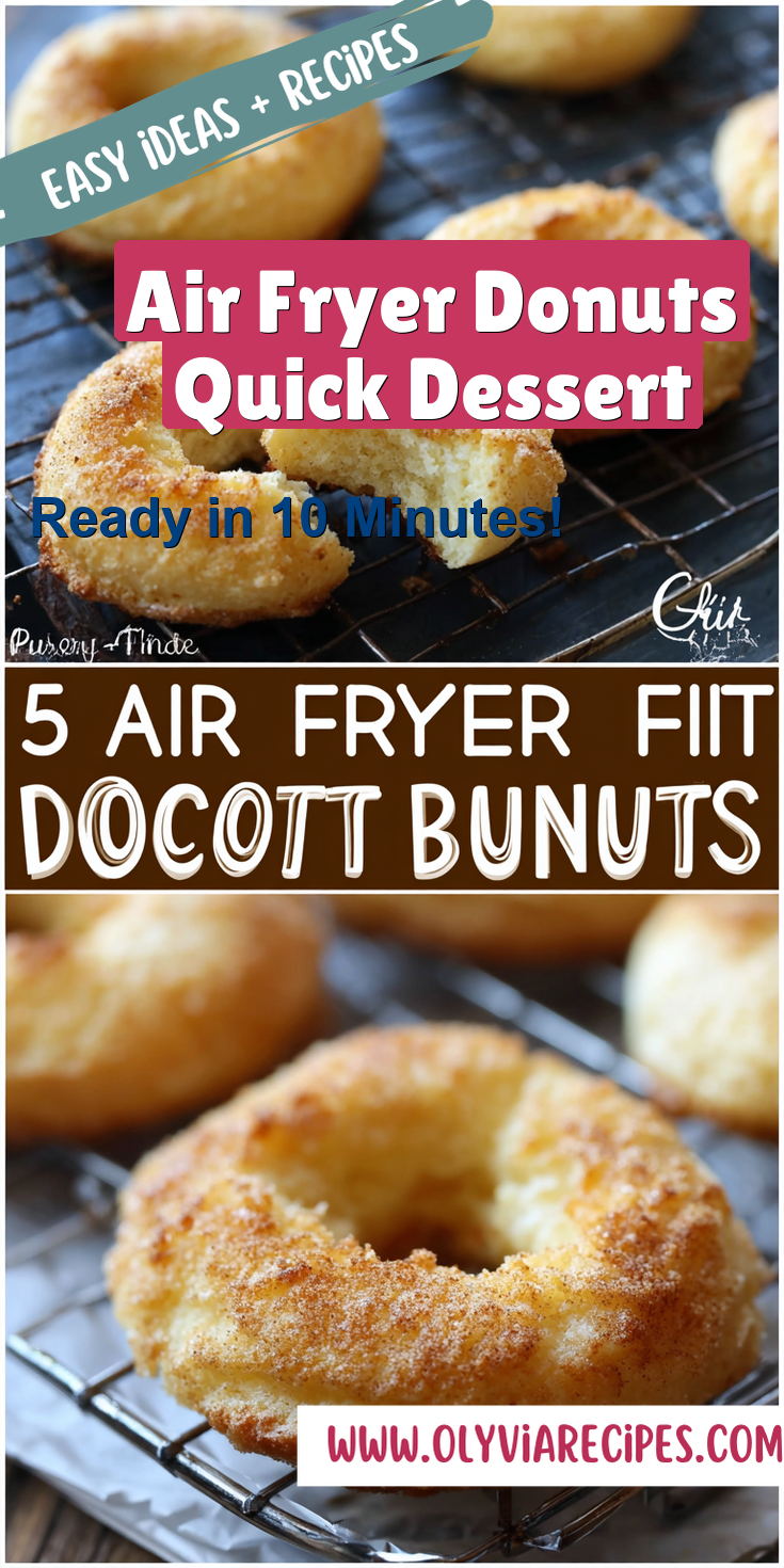 Air Fryer Donuts Quick Dessert served warm with cozy spices