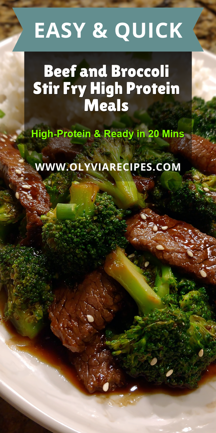 Beef and Broccoli Stir Fry High Protein Meals served warm with cozy spices