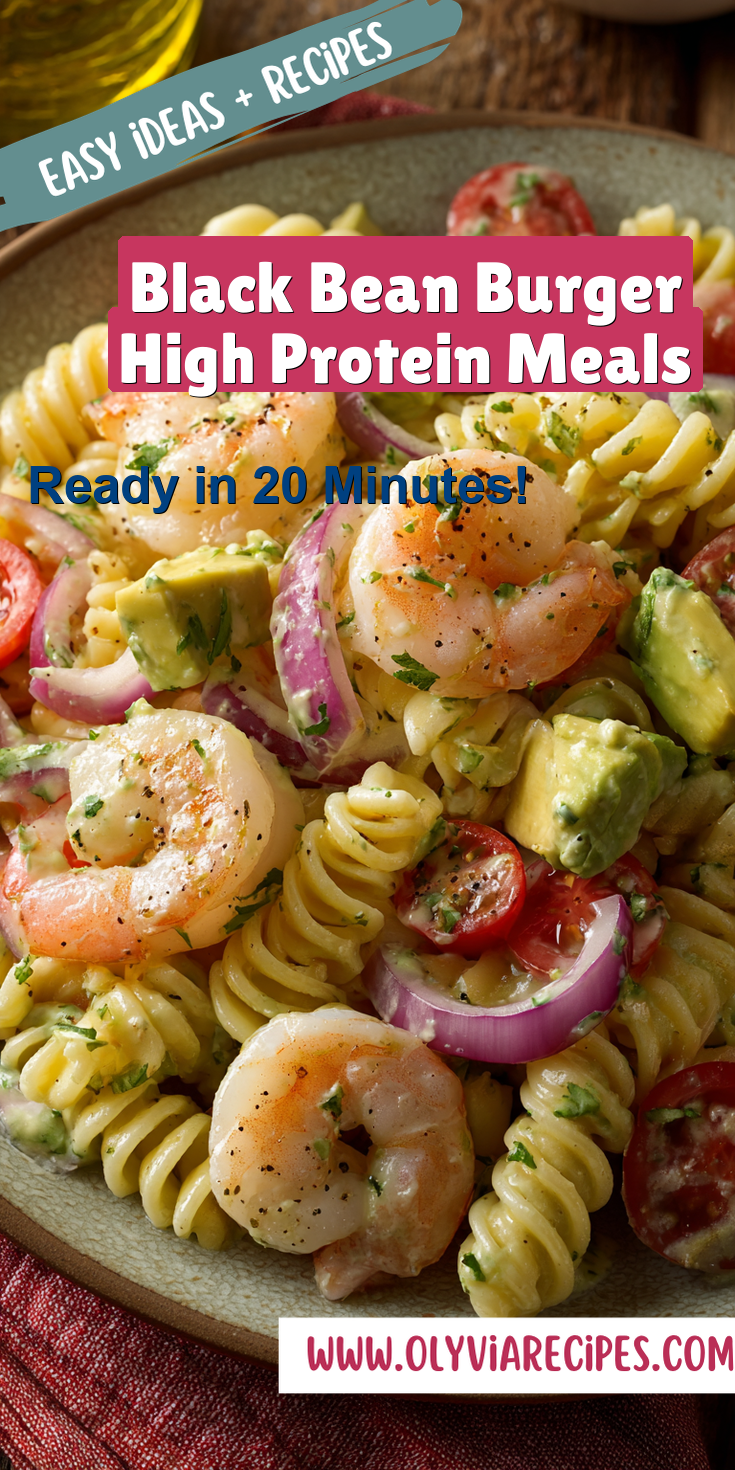 Black Bean Burger High Protein Meals served warm with cozy spices