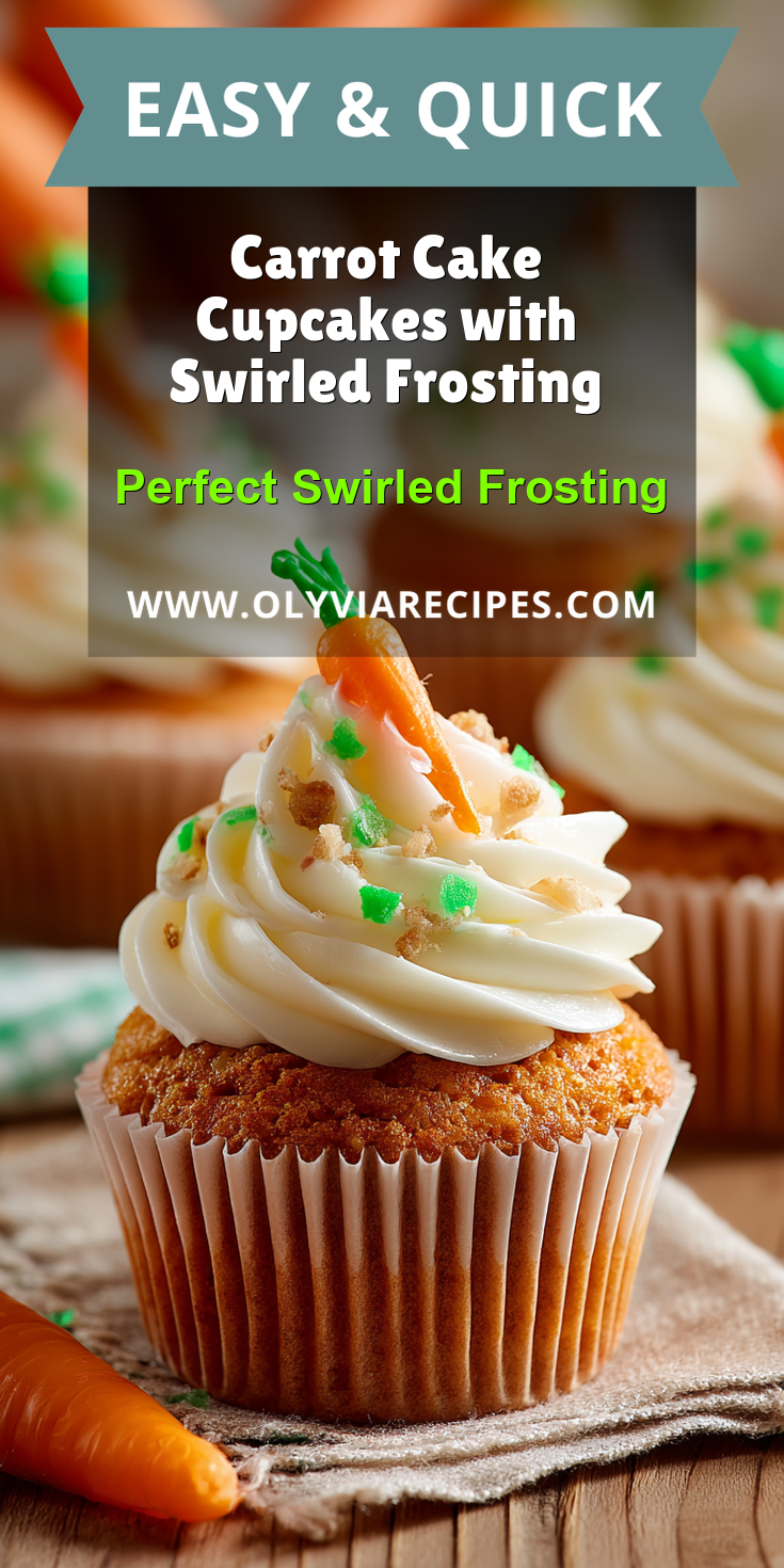 Carrot Cake Cupcakes with Swirled Frosting served warm with cozy spices