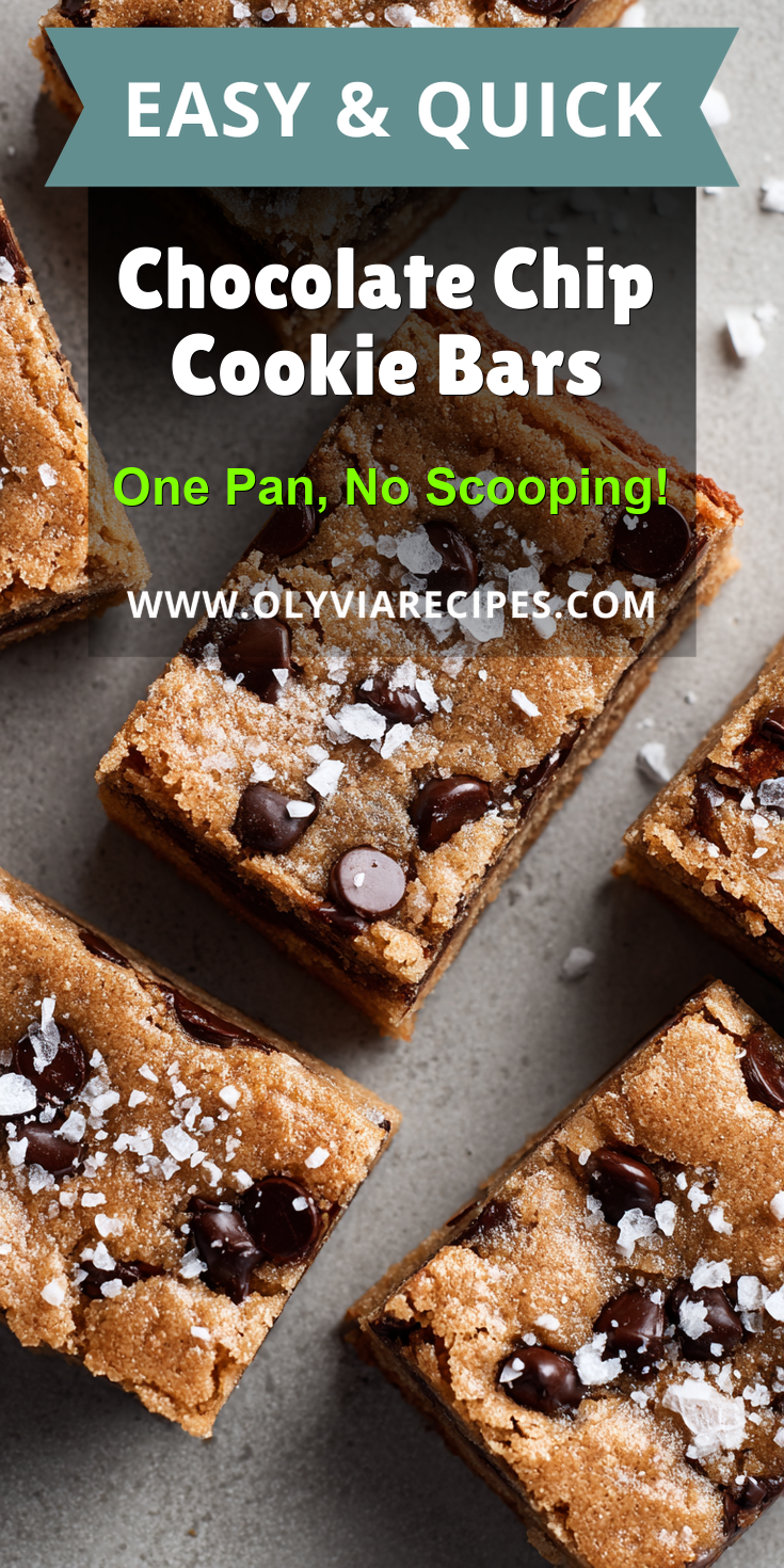 Chocolate Chip Cookie Bars served warm with cozy spices