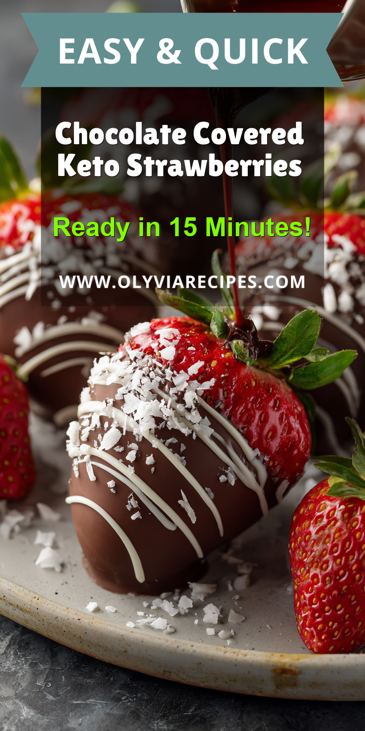 Chocolate Covered Keto Strawberries served warm with cozy spices
