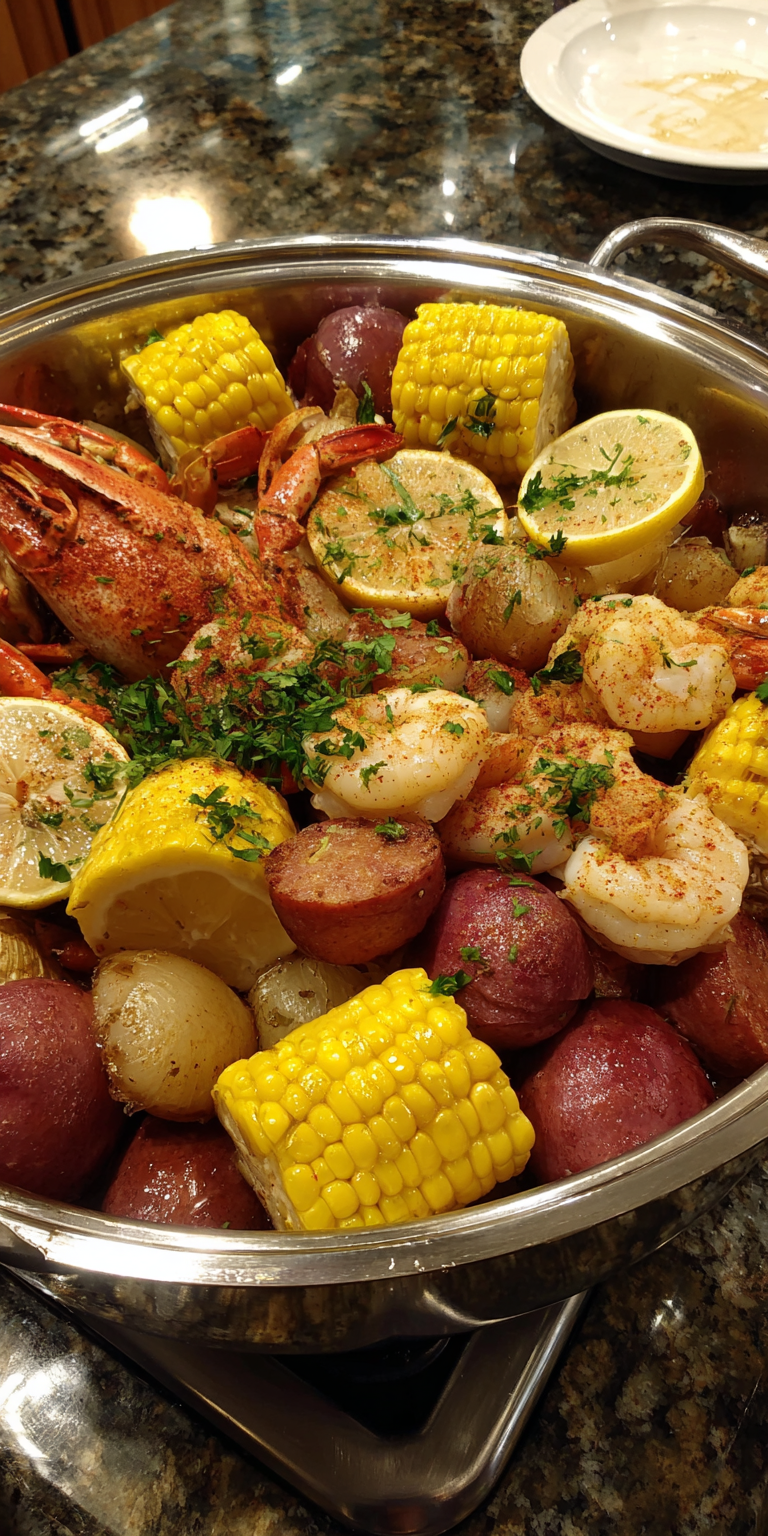 Classic Low Country Seafood Boil Recipes served warm with cozy spices