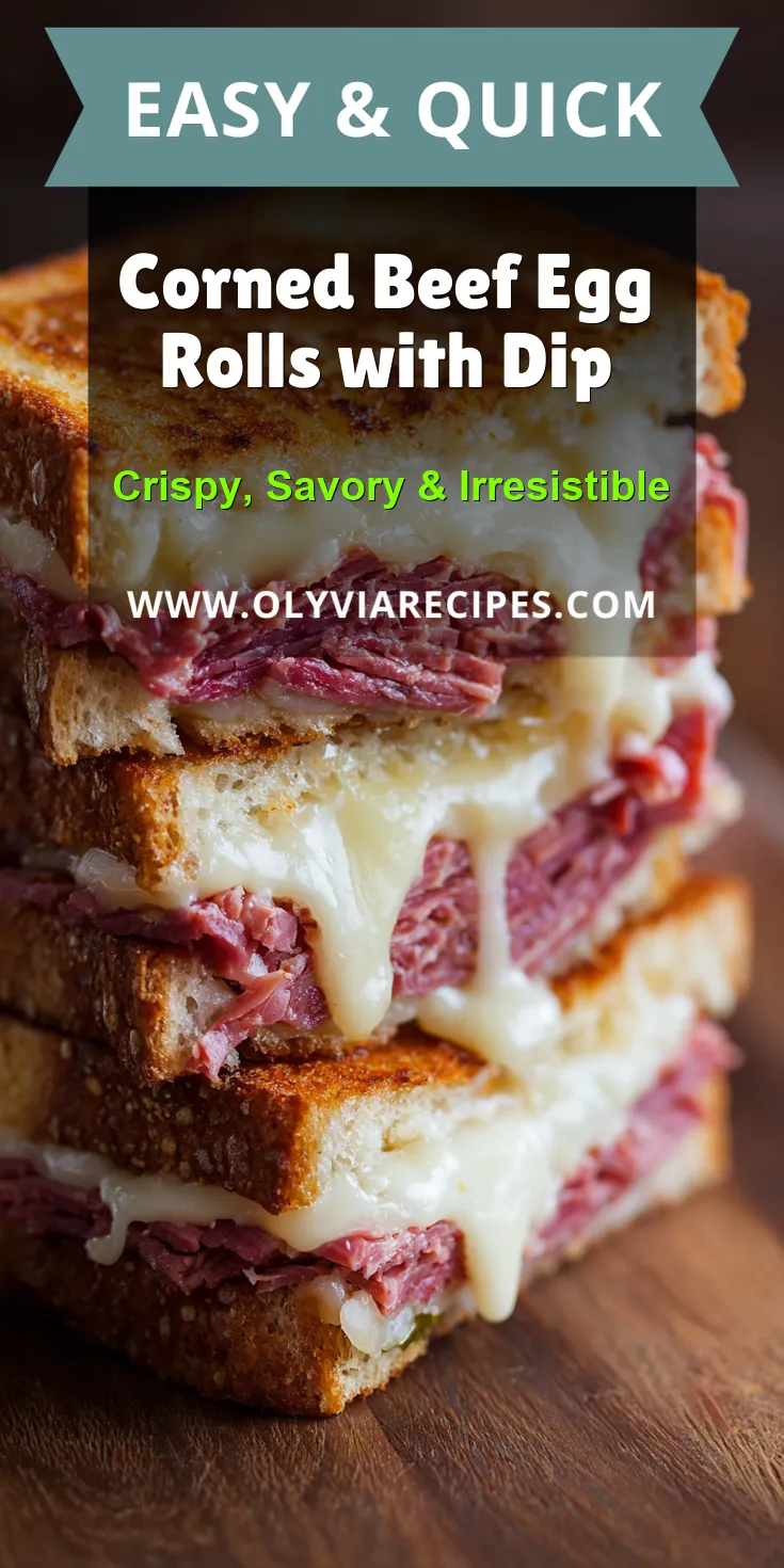 Corned Beef Egg Rolls with Dip served warm with cozy spices