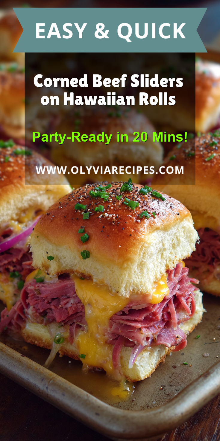 Corned Beef Sliders on Hawaiian Rolls served warm with cozy spices