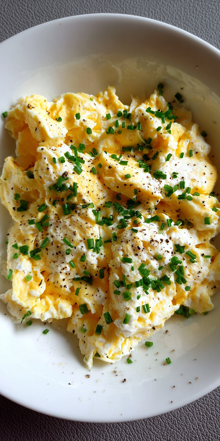 Cottage Cheese Scrambled Eggs High Protein served warm with cozy spices