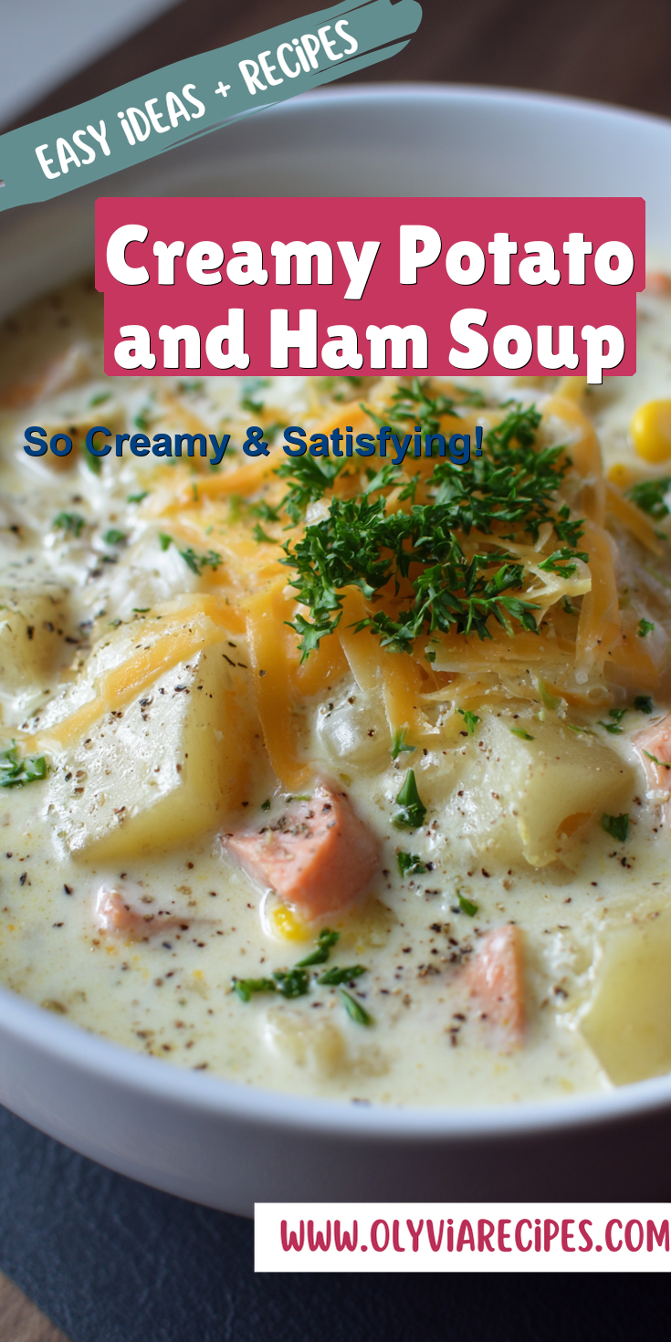 Creamy Potato and Ham Soup served warm with cozy spices
