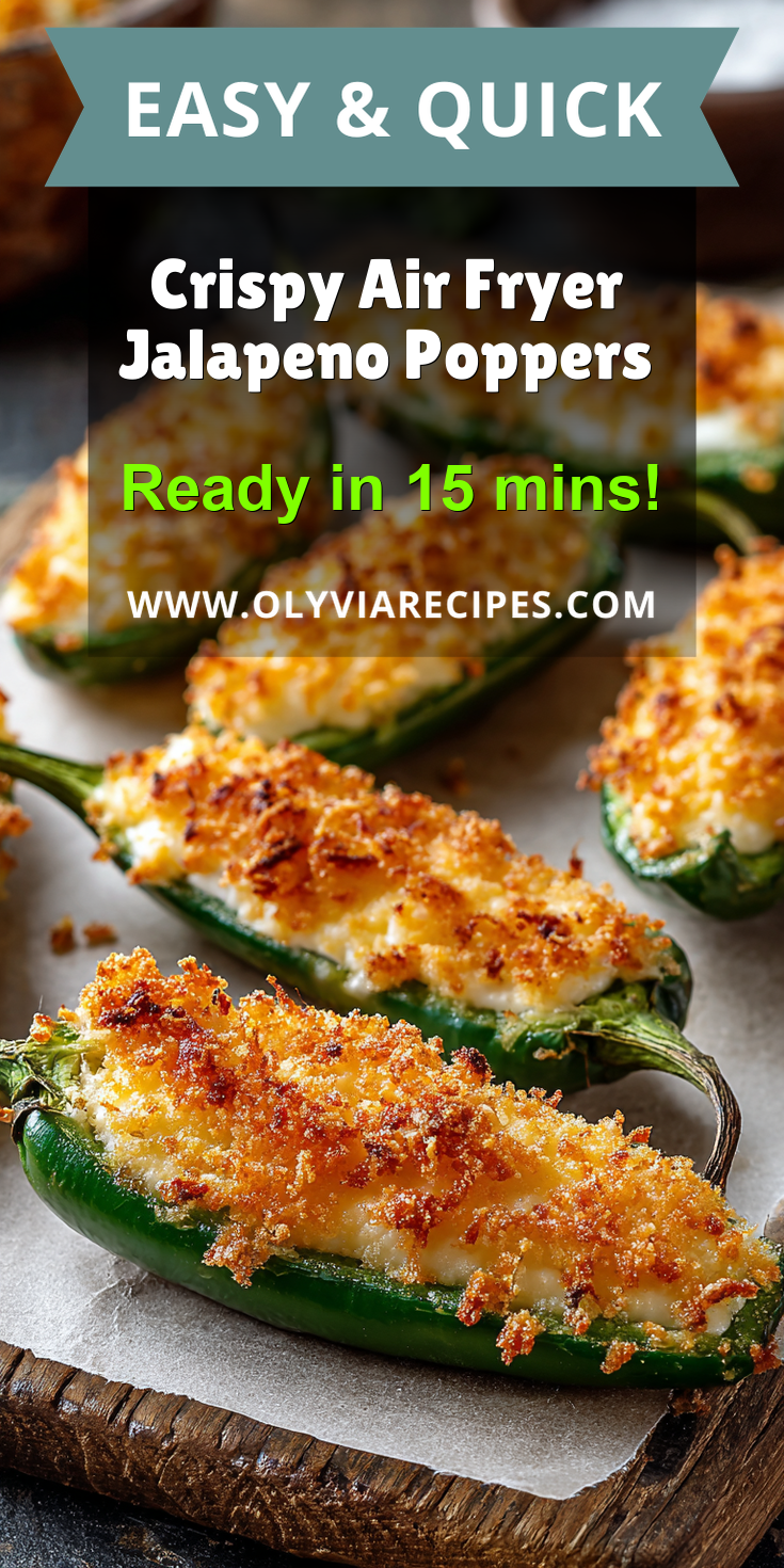 Crispy Air Fryer Jalapeno Poppers served warm with cozy spices