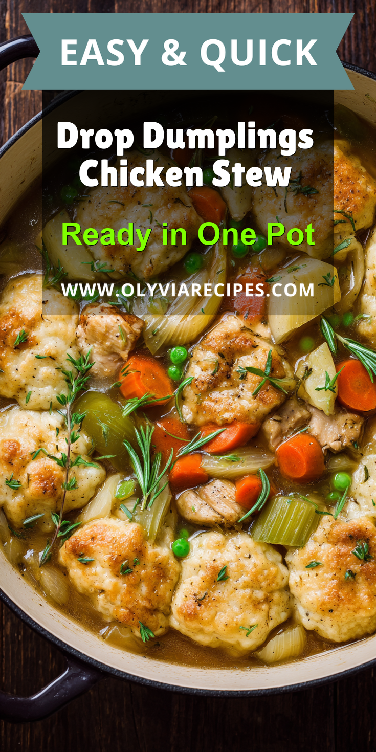 Drop Dumplings Chicken Stew served warm with cozy spices