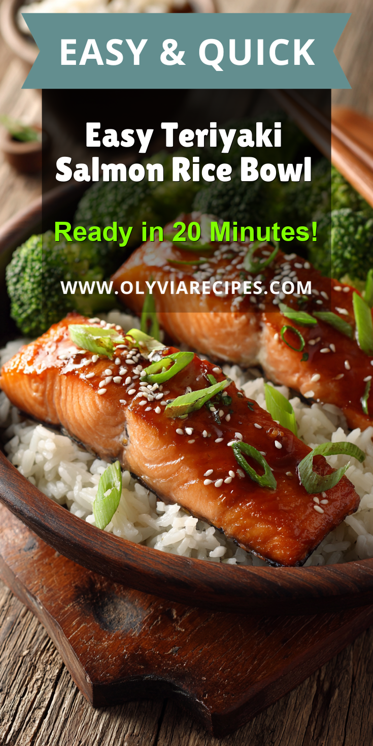 Easy Teriyaki Salmon Rice Bowl served warm with cozy spices