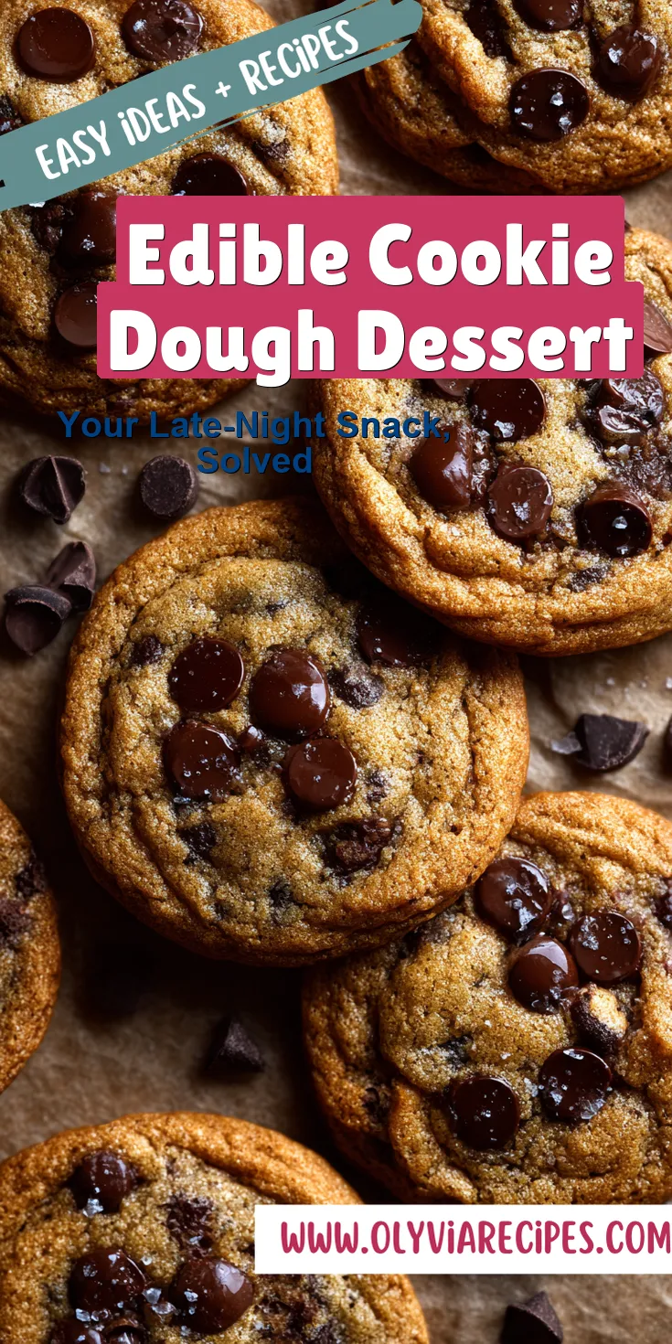 Edible Cookie Dough Dessert served warm with cozy spices