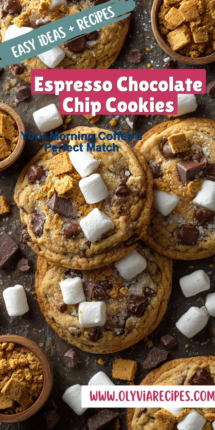 Espresso Chocolate Chip Cookies served warm with cozy spices