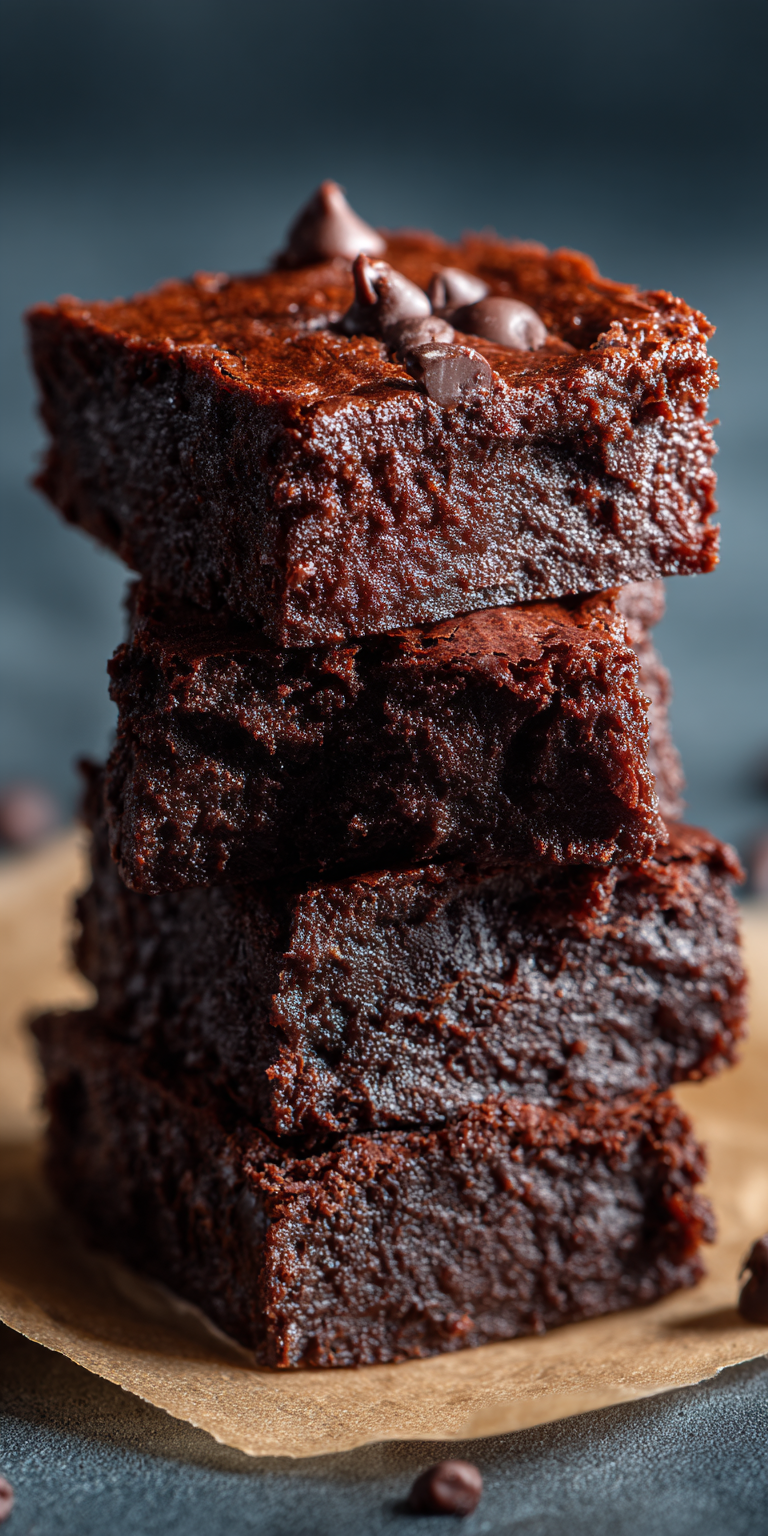 Fudgy Keto Avocado Brownies served warm with cozy spices