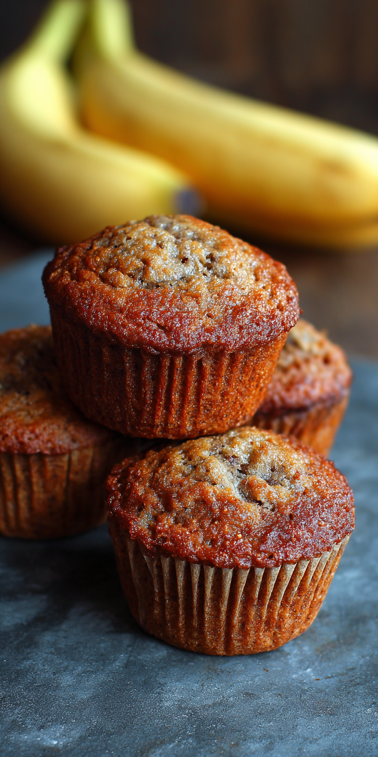 Gluten Free Almond Flour Banana Muffins served warm with cozy spices