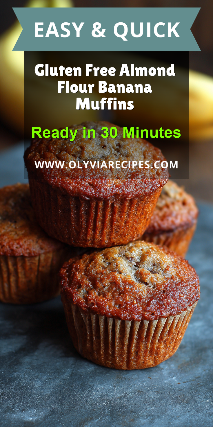 Gluten Free Almond Flour Banana Muffins served on a plate