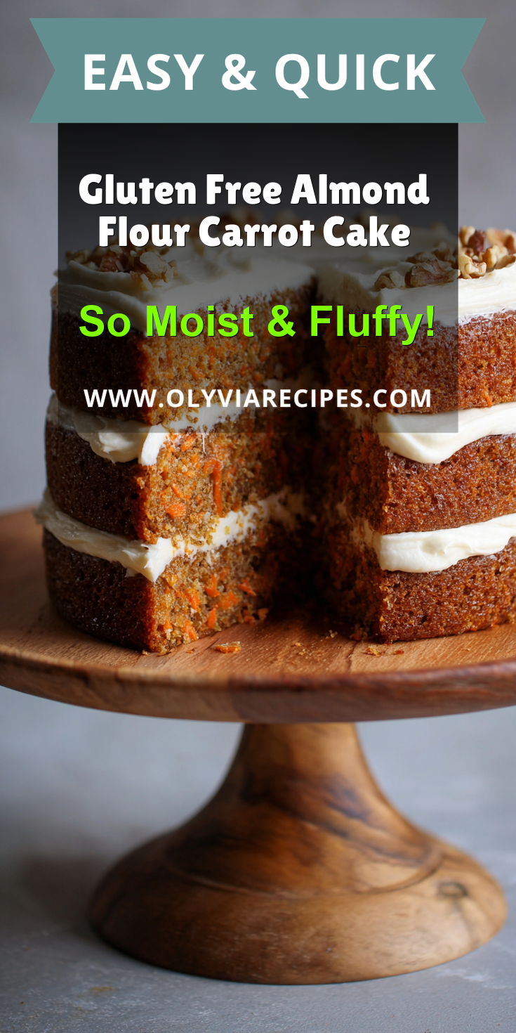 Gluten Free Almond Flour Carrot Cake served warm with cozy spices