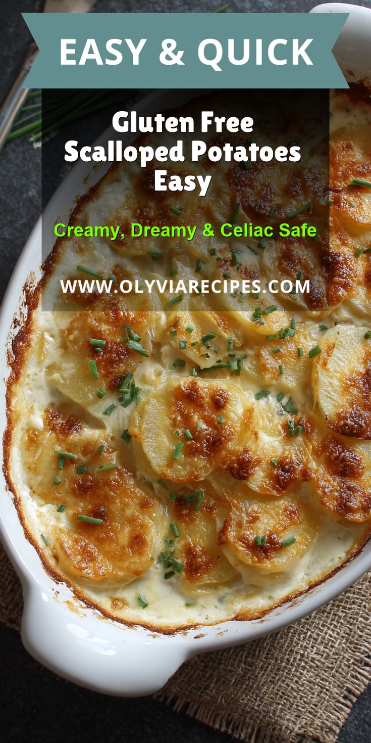 Gluten Free Scalloped Potatoes Easy served warm with cozy spices