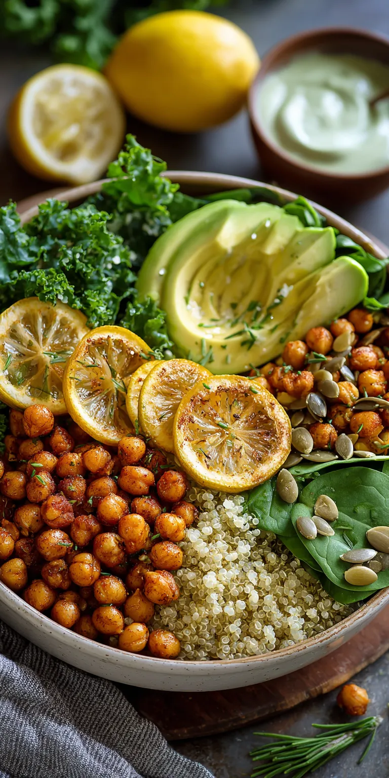 Green Goddess Quinoa Healthy Bowls served warm with cozy spices