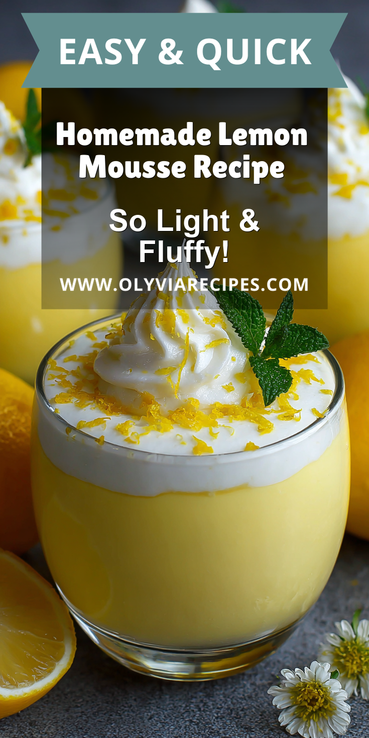 Homemade Lemon Mousse Recipe served warm with cozy spices