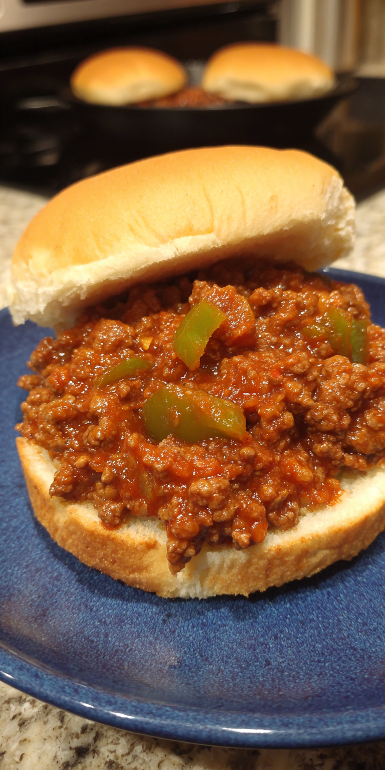 Homemade Sloppy Joes Simple Dinner Ideas served warm with cozy spices