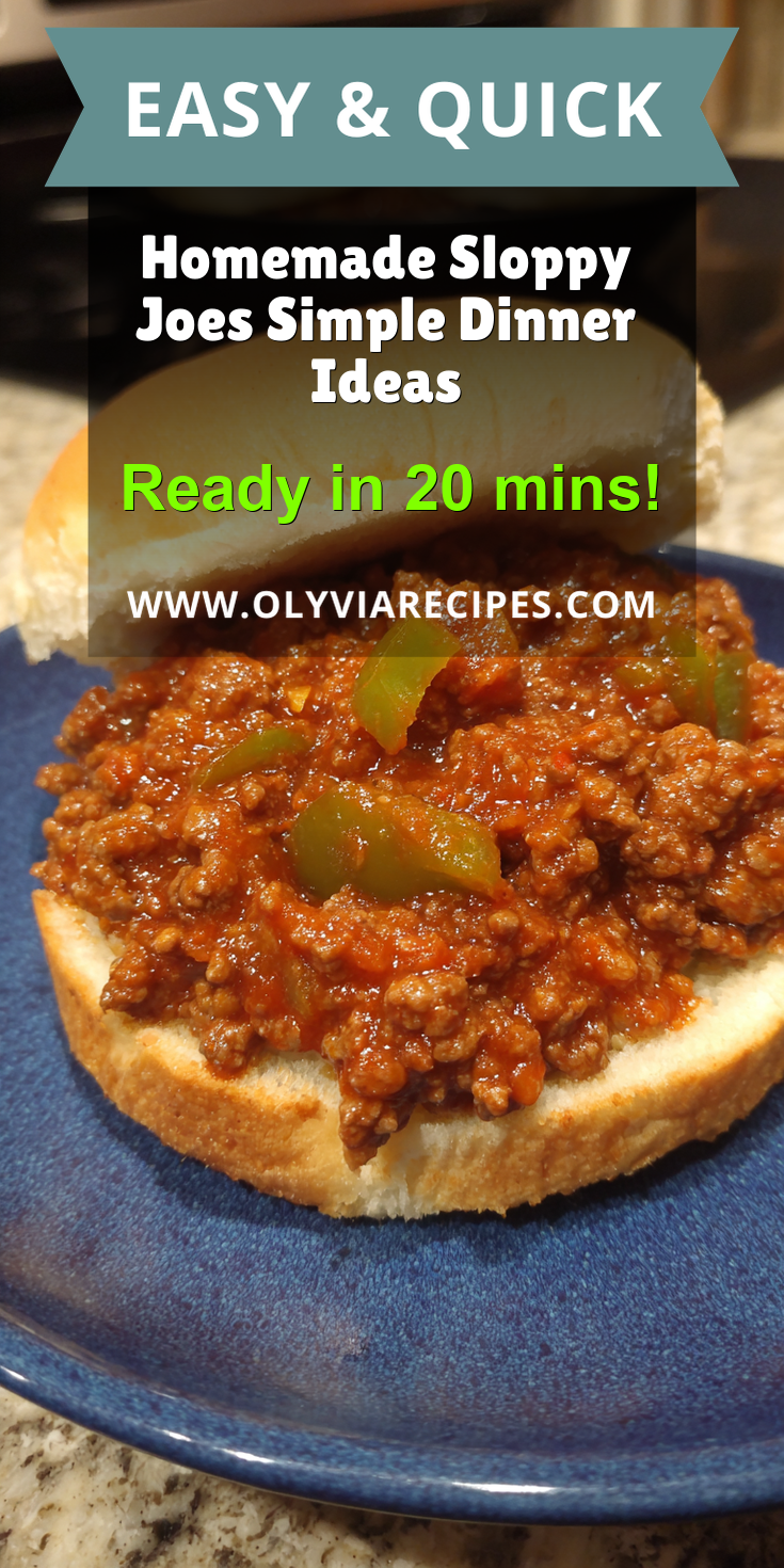 Homemade Sloppy Joes Simple Dinner Ideas served warm with cozy spices