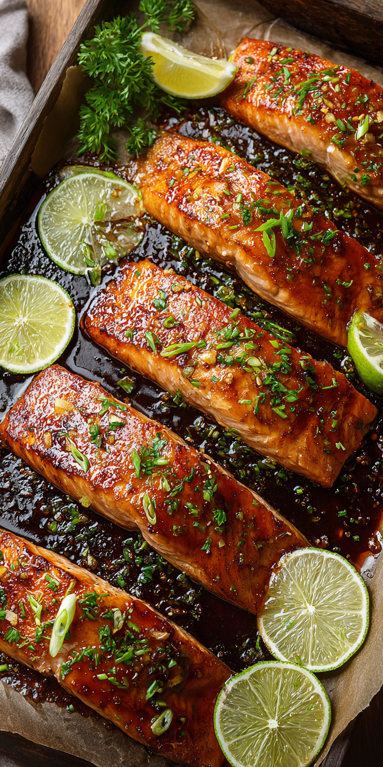 Honey Glazed Salmon Easy Dinner Ideas served warm with cozy spices