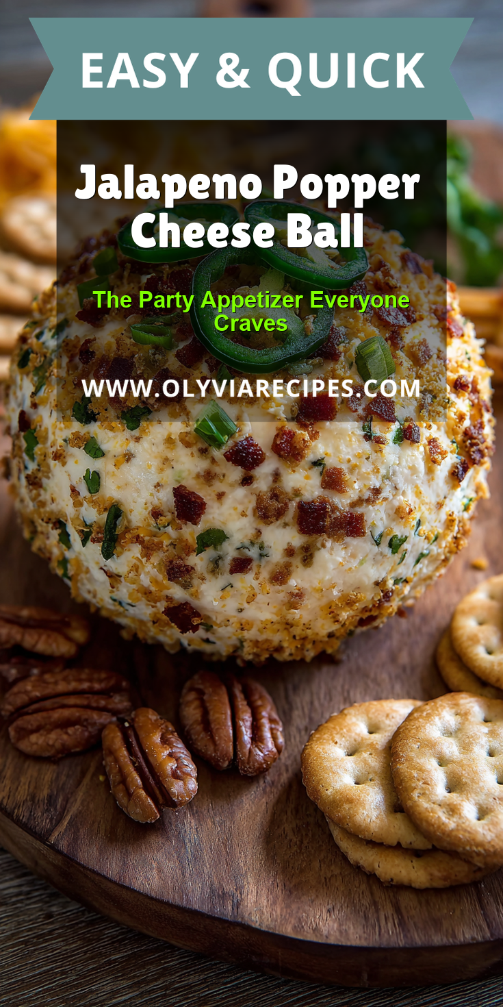 Jalapeno Popper Cheese Ball served warm with cozy spices