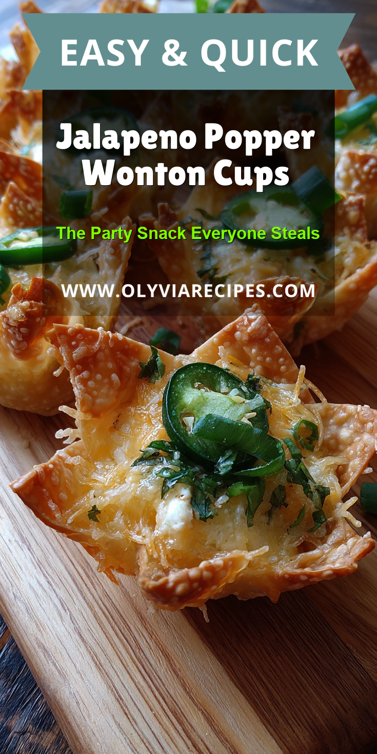 Jalapeno Popper Wonton Cups served warm with cozy spices