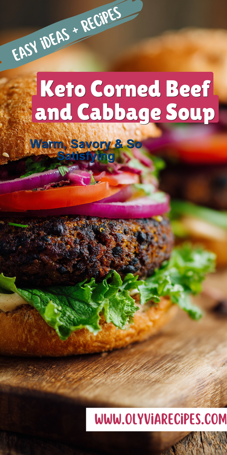 Keto Corned Beef and Cabbage Soup served warm with cozy spices