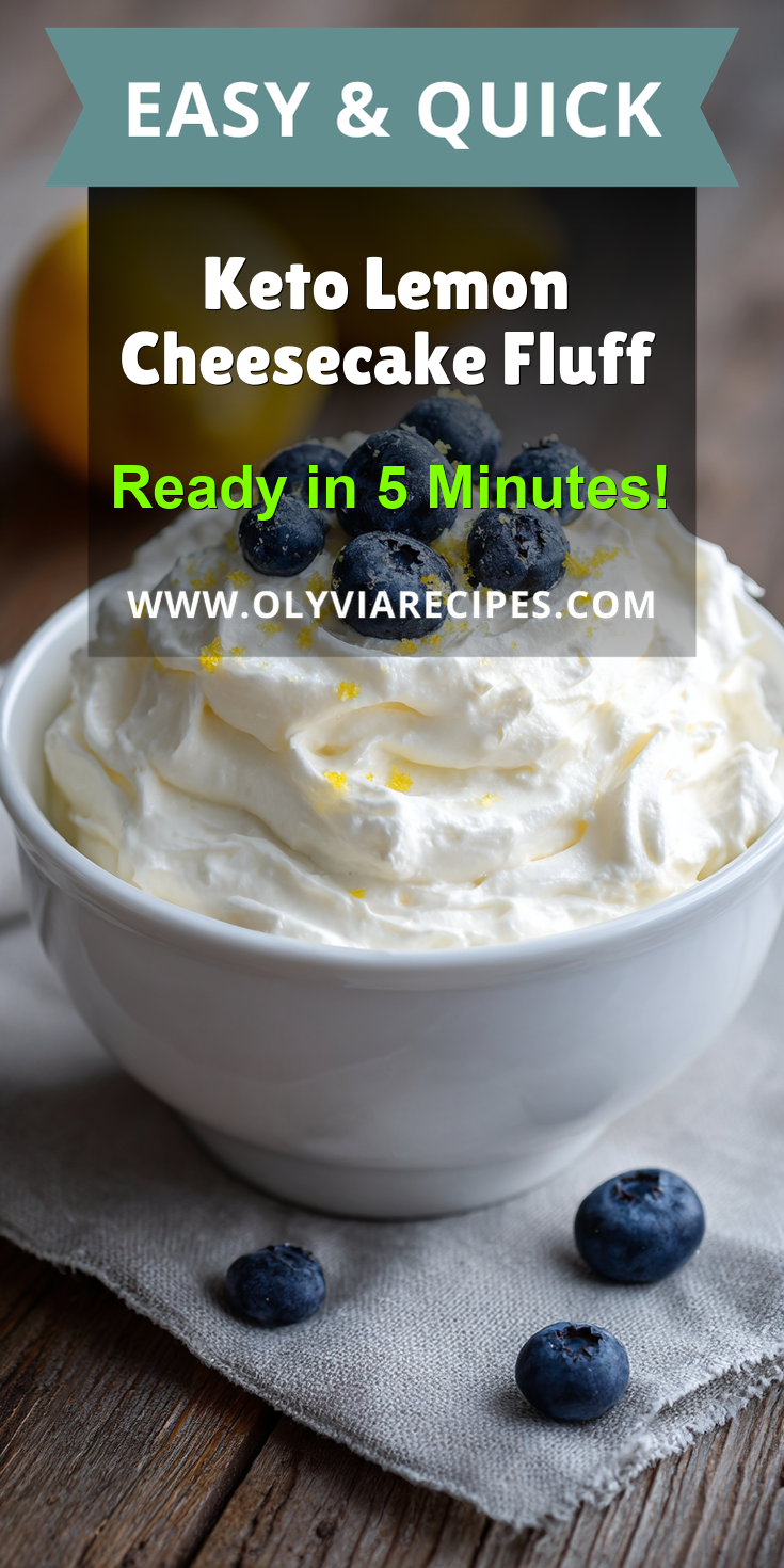 Keto Lemon Cheesecake Fluff served warm with cozy spices