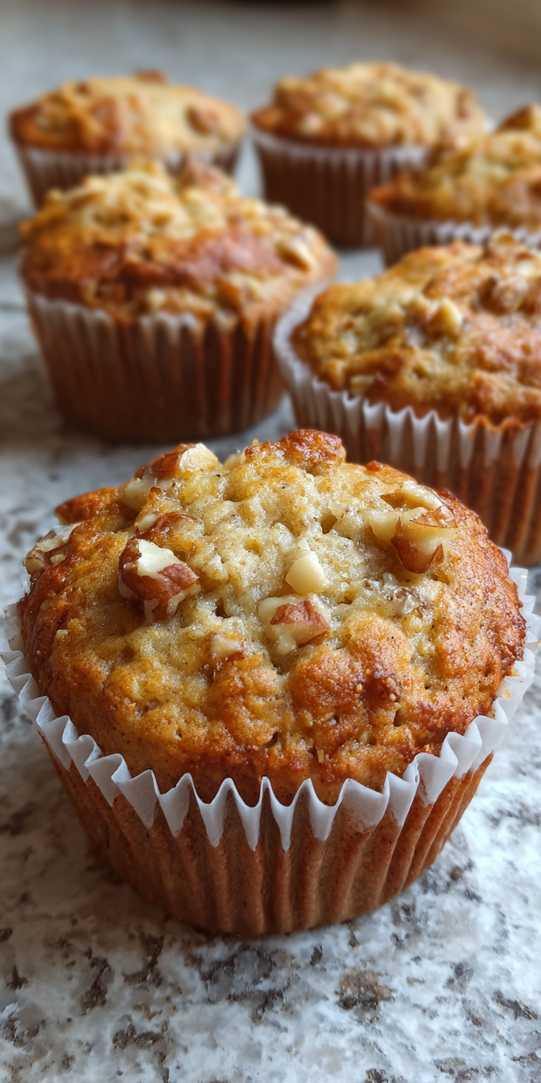 Keto Low Carb Banana Nut Muffins served warm with cozy spices