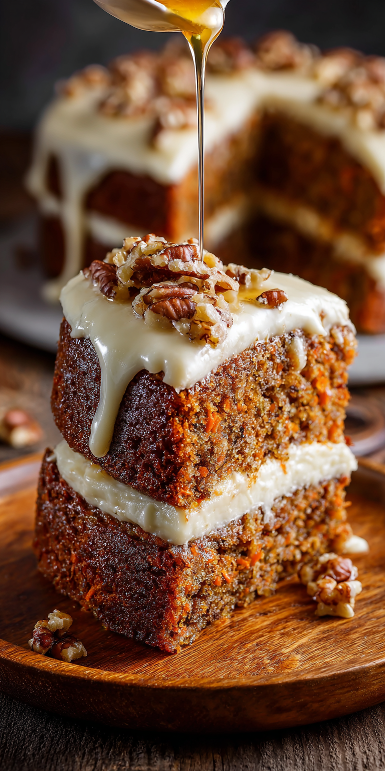 Keto Low Carb Carrot Cake Recipe served warm with cozy spices