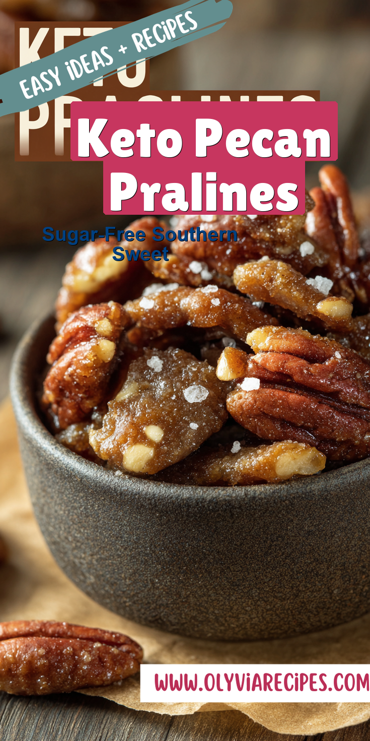 Keto Pecan Pralines served warm with cozy spices