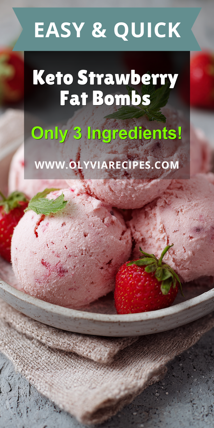 Keto Strawberry Fat Bombs served warm with cozy spices