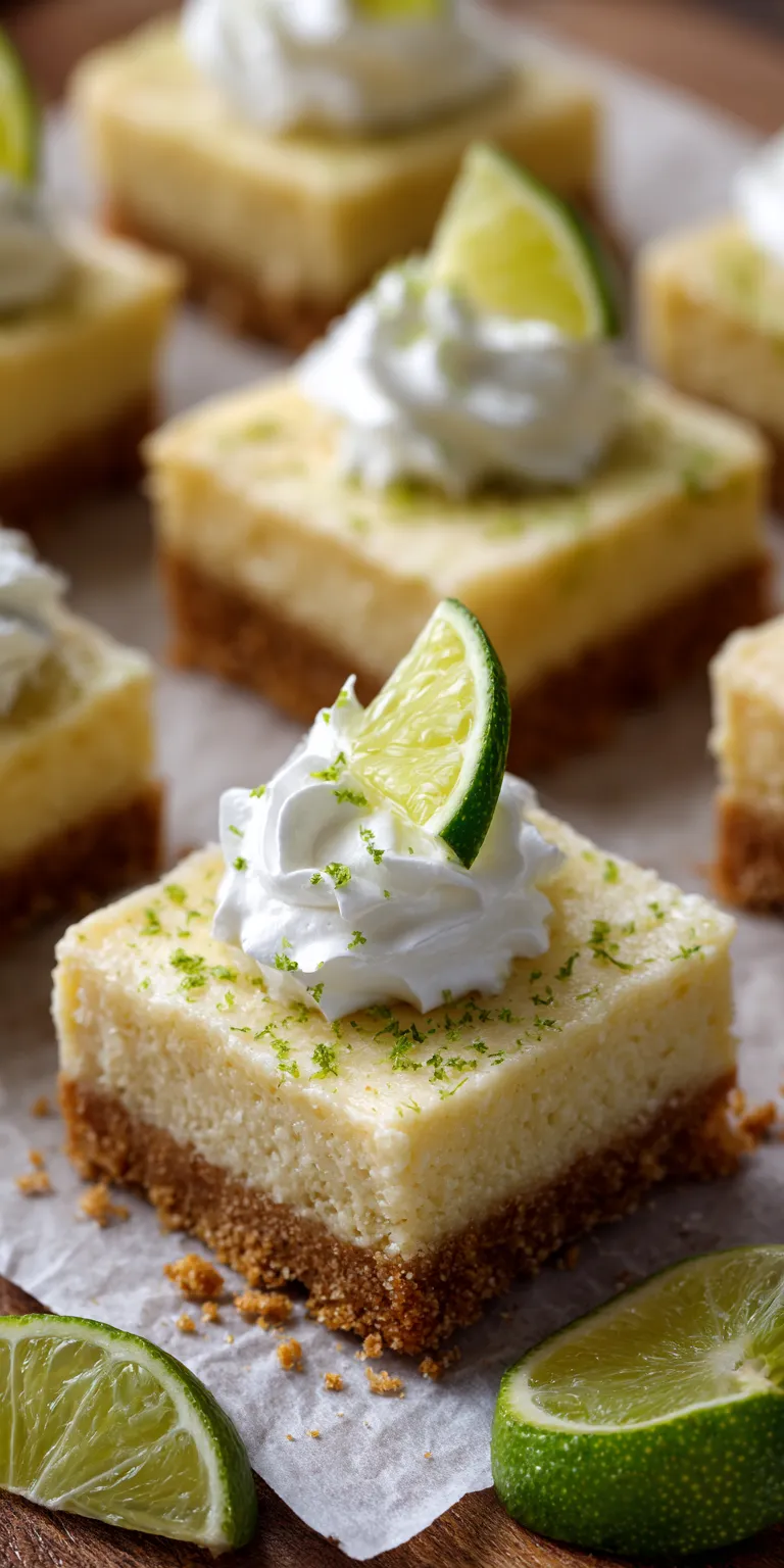 Key Lime Pie Bars Dessert served warm with cozy spices