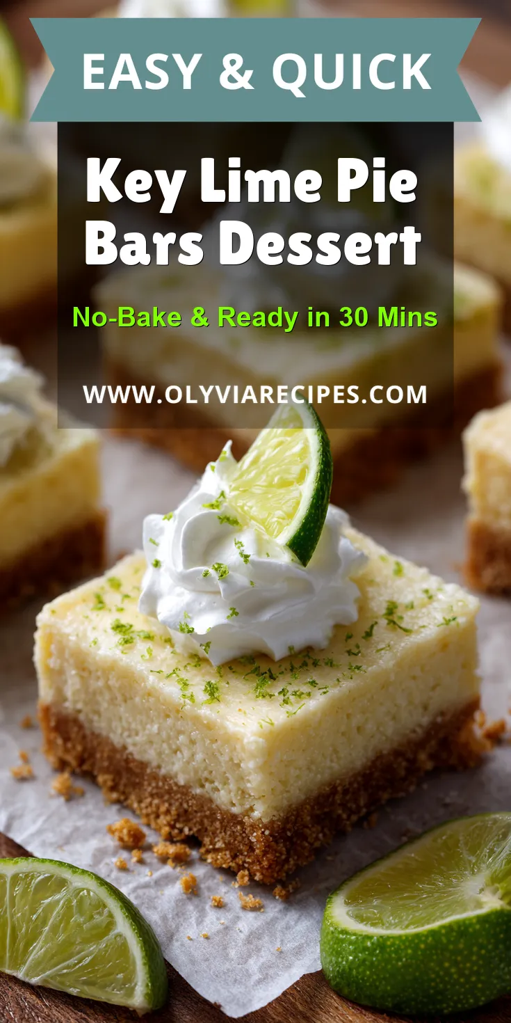 Key Lime Pie Bars Dessert served warm with cozy spices