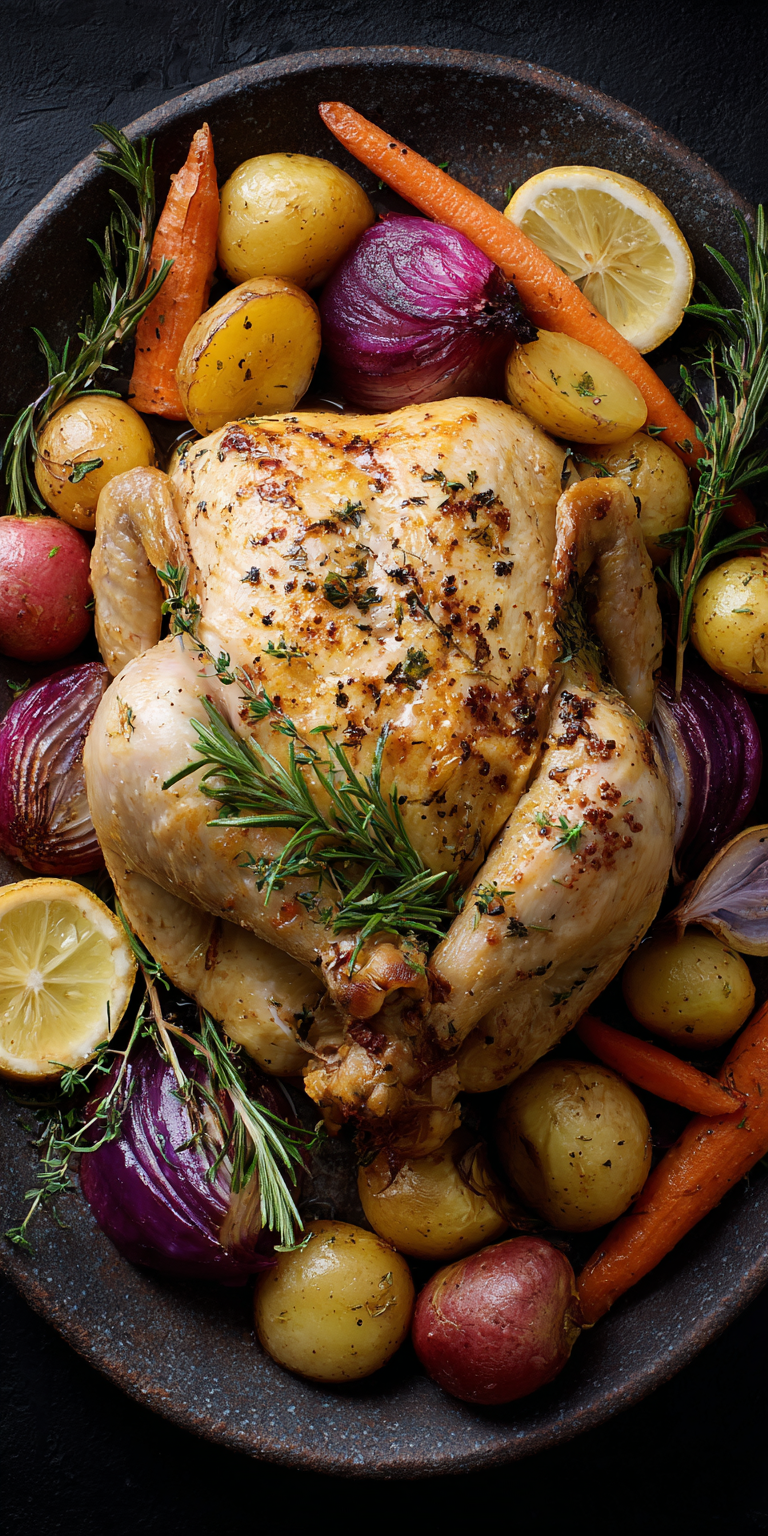 Lemon Herb Roasted Chicken Dinner Ideas served warm with cozy spices