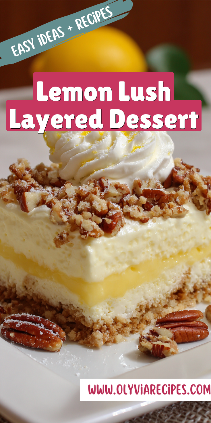 Lemon Lush Layered Dessert served warm with cozy spices